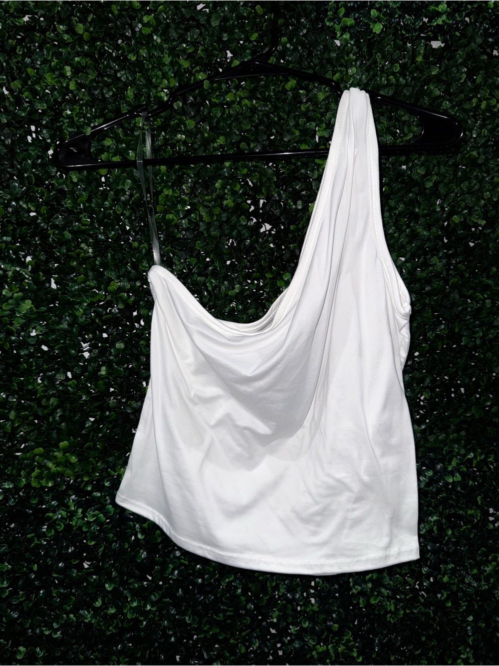 OLIVIA RAE Women’s White One Shoulder Camisole Top — Size Large *BRAND NEW